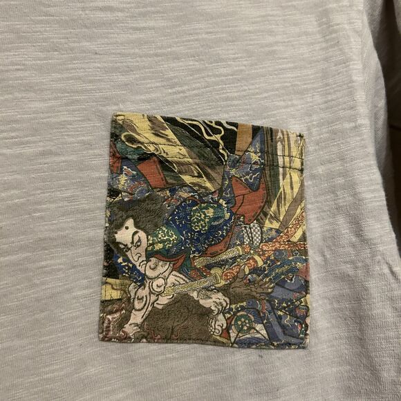 Uniqlo x Museum of Fine Arts Boston Japanese Samurai Graphic Pocket T Shirt XS - Picture 4 of 5